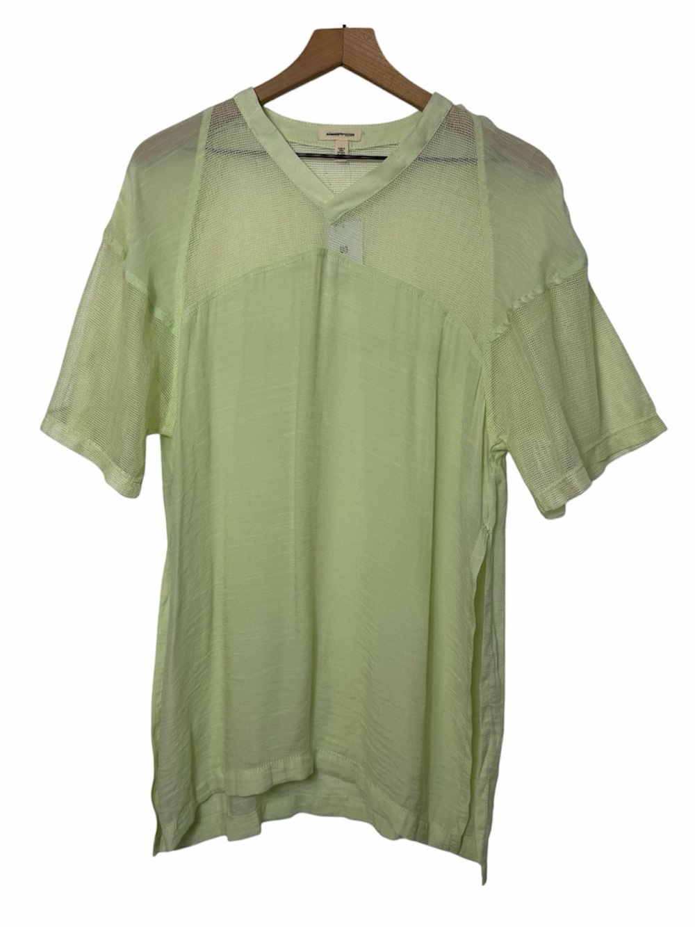 Silence + Noise Light Green Top Large NWT